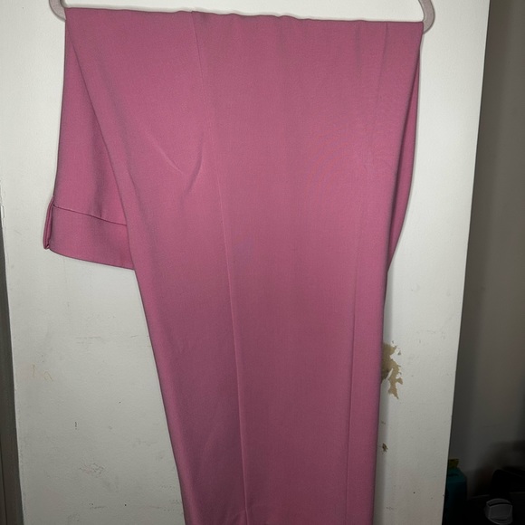 ELOQUII STRAIGHT LEG ANKLE PANT PINK - Picture 4 of 7